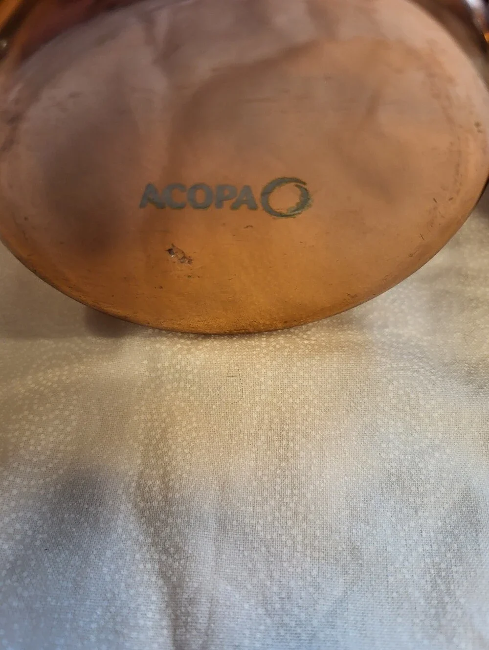 Acopa Set Of Two  12 Oz Hammered Copper Accent Holder - Rose Copper Finish